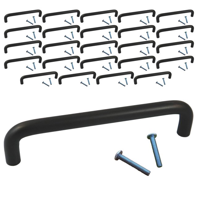 (25 Pack, CC: 5 Inch Wire Pull) Swiss Kelly Hardware Oil Rubbed Bronze Kitchen Cabinet Handles Drawer Pulls