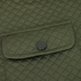 thumbnail image 3 of NoxwB Men's Lightweight Quilted Button Down Jackets Relaxed Fit Casual Cargo Outerwears Turndown Collar Long Sleeve Coats with Chest Pockets Army Green 2XL, 3 of 8
