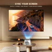 [900ANSI&Auto Focus] Magcubic 8K Support Native 1080P Full HD Projector, Auto Keystone Movie Projector with WiFi 6 & BT 5.4, Android 14 with Built-in Apps, Smart Projector for Home Theater HY350MAX