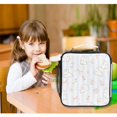 thumbnail image 6 of Haosy Bunnies Flowers Bow Striped Reusable Lunch Box Men/Women Insulated Lunch Bag for School Picnic Travel, 6 of 6
