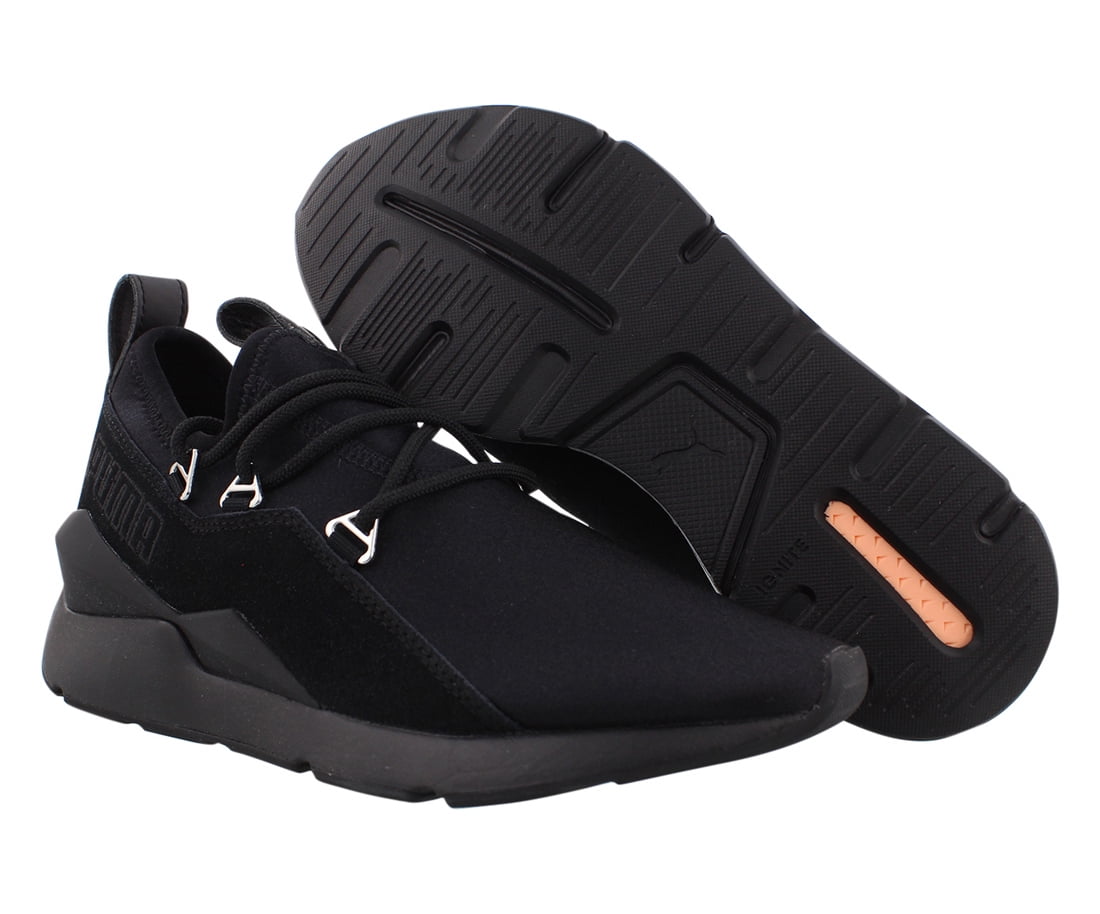 puma muse 2 satin strap black metallic