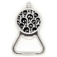 thumbnail image 1 of Cartoon Skull Halloween Acero inoxidable Metal cerveza tapa sacacorchos, 1 of 3