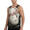 thumbnail image 2 of KLL Baseball Breaking Glass Print Men's Muscle Gym Workout Stringer Tank Tops Bodybuilding Fitness T-Shirts Tank Tops Men-XX-Large, 2 of 7
