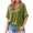 Green, variant on Ruyang Summer Tops for Women Women's Super Large Solid V Neck Short Sleeve Casual Loose Top Women Shirts