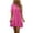 Hot Pink, variant on Vivianyo HD Women's Collar Half Button Tiered Shirt Mini Dress, Short Sleeve Solid Linen Blend Ruffle Hem Loose Dresses for Summer Beach, Women's Yellow, Sizes S-3XL
