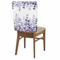 thumbnail image 2 of Purple Eucalyptus Leaves Dining Chair Back Cover Only, Summer Plants Leaf Floral Farmhouse Set of 8 Chair Back Covers, Removable Washable for Dining Room, Banquet & Holiday Decoration, 2 of 9