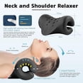 thumbnail image 3 of Neck and Shoulder Relaxer,Portable Cervical Traction Device Neck Stretcher,Neck Posture Corrector Chiropractic Pillow for TMJ Pain Relief and Cervical Spine Alignment,Black, 3 of 5