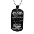 thumbnail image 1 of Collar para mujer, joyería para mujer, joyería de acero inoxidable para mujer, collar militar para mi hijo, regalo de letras de acero inoxidable, collar de marca militar, 1 of 3
