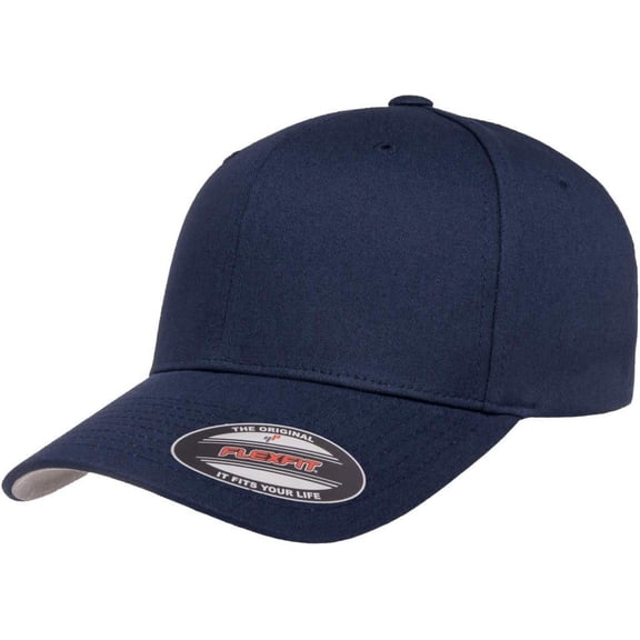 Flexfit Men's Cotton Twill Fitted Cap, Navy, Large/Extra Large
