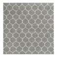 thumbnail image 2 of Unique Loom Trellis Shag Collection Area Rug - Ruby (10' Square Gray/Ivory), 2 of 10