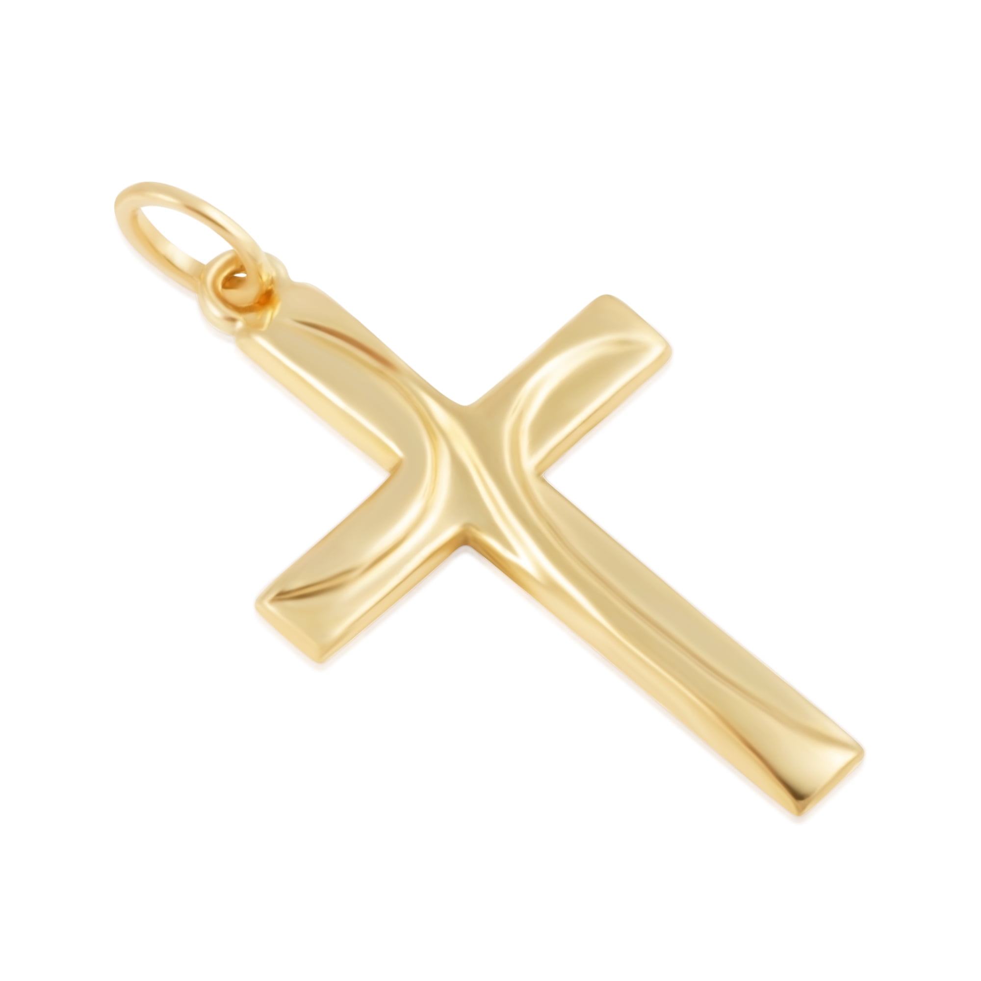 Brilliance Fine Jewelry 10K Stick Cross Pendant Charm - Walmart.com