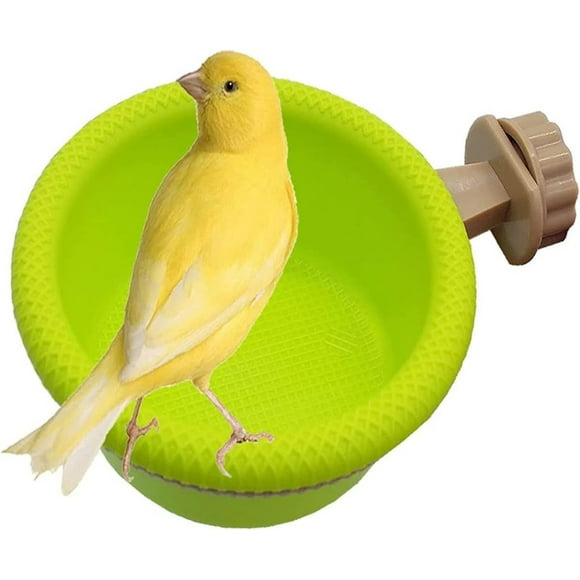 Hweilai Multi-functional Caged Bird Bath Bird Cage Parrot Supplies Bathtub Canaries Finches Finches Support Stand
