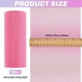 thumbnail image 2 of 6 Inch x 10 Yard Glitter Tulle Roll Rainbow Gradient Tulle Netting Fabric Spool Decorative Sewing Craft Ribbon for Table Chair Bow Tutu Skirt Christmas Party Wedding Halloween Birthday DIY, 2 of 9