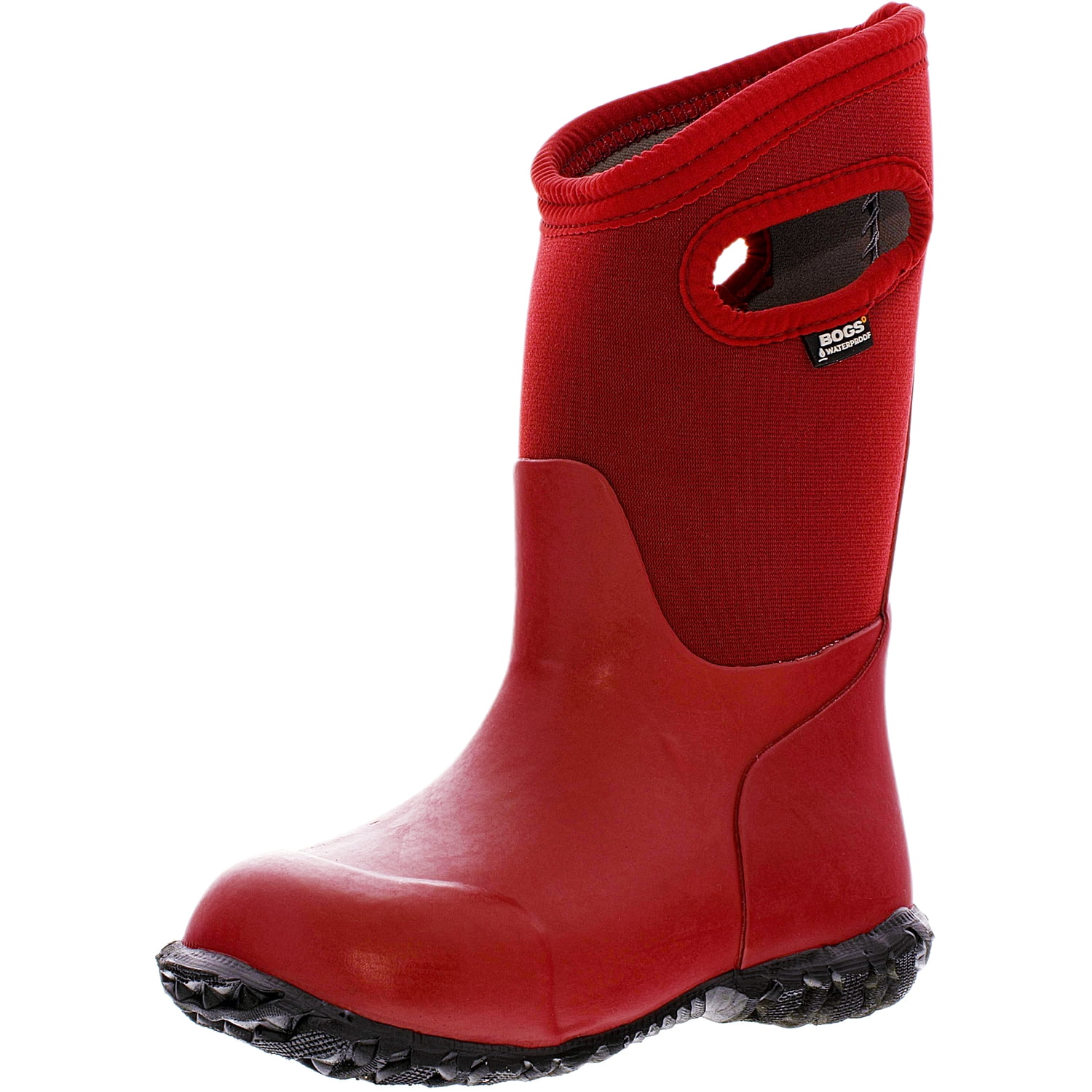 Bogs Boy s Durham Solid Red Mid Calf Rubber Rain Boot 9M Walmart