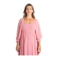 thumbnail image 4 of Destination Maternity Women's Smocked Babydoll Maternity Maxi Dress, Sizes S-XXL, 4 of 4