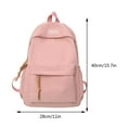 thumbnail image 2 of Nylon Fashion Backpack Casual Candy Color Solid Color Shopper Bag (Green), 2 of 5