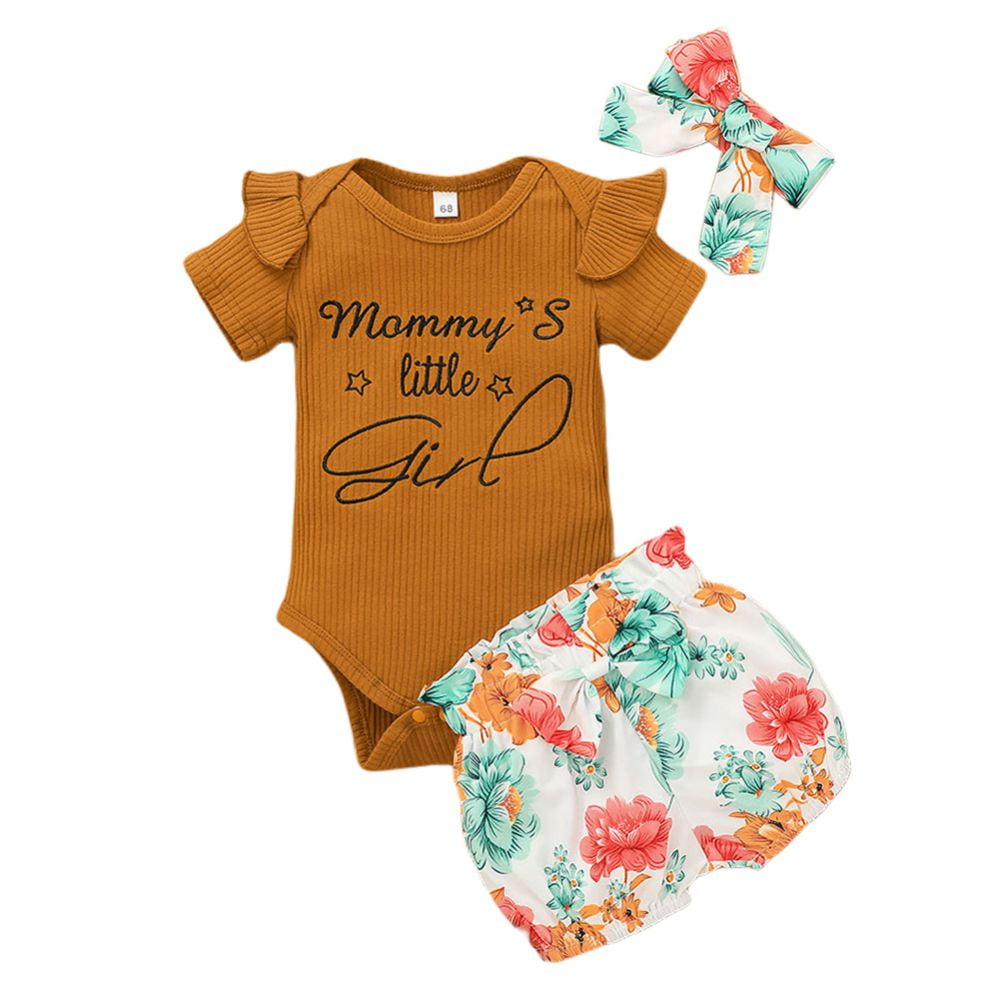 Newborn Baby Unisex Romper Bodysuit Jumpsuit Cotton O-Neck Summer Outfit Clothes 