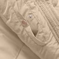 thumbnail image 6 of Women's Puffer Vest Sleeveless Stand Collar Solid Zip Up Cardigan Outerwear Khaki S, 6 of 7