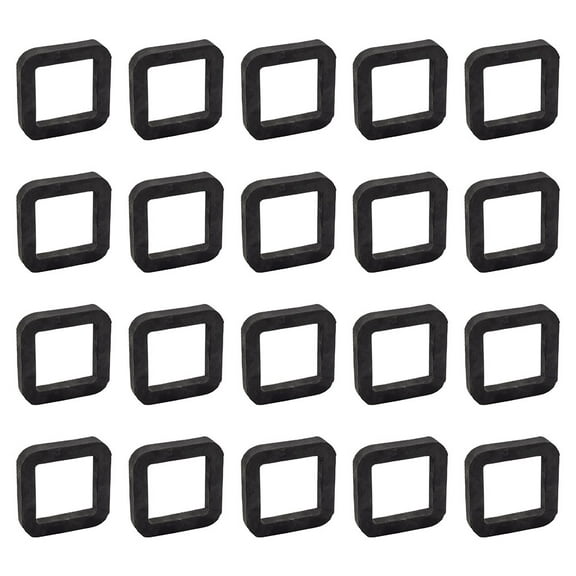 20 Pack Trailer Hitch Receiver Silencer Pad for 2 Inch Receiver and Ball Mounts to Reduce Noise and Vibration, Cushion Between Hitch Receiver and Tow Hitches, Black