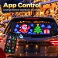 Christmas LED Car Rear Window Display, App-Controlled Flexible Pixel ...