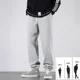 thumbnail image 5 of Pantalones de chándal grandes y altos para hombre, pantalones deportivos de longitud Extra larga para correr, pantalones de chándal de lana de invierno para hombre., 5 of 5