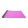 thumbnail image 2 of Ahgly Company Indoor Round Solid Pink Modern Area Rugs, 6' Round, 2 of 4