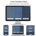 thumbnail image 4 of Vaukki 3 Piece Bathroom Rugs Set, Chenille Ultra Soft Non Slip Absorbent Bath Mats, Quick Dry Machine Washable Shaggy Bath Rugs with Contour Mat, Blue, 4 of 8