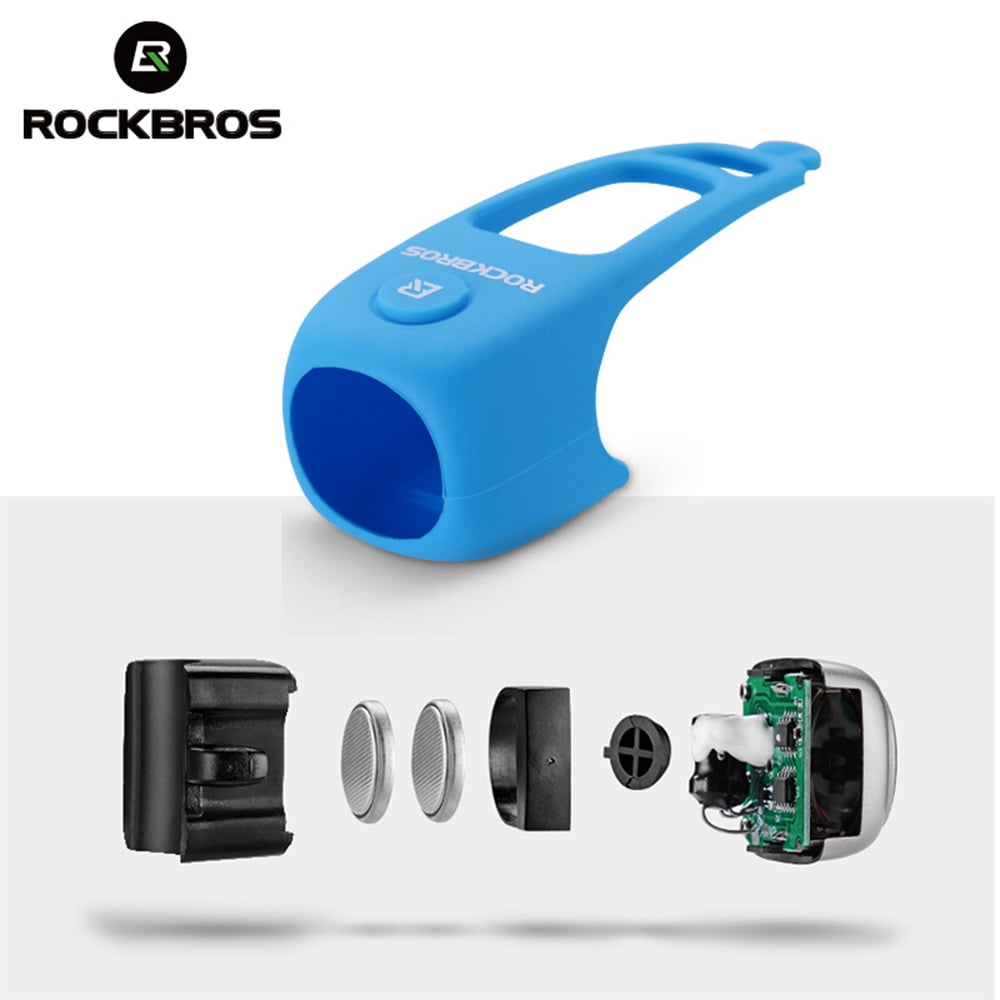 ROCKBROS Electric Cycling Bell 110 dB Horn Rainproof MTB Bicycle Handlebar Silic 