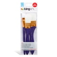 thumbnail image 2 of KINGART® Studio All-Purpose Art, Craft & Hobby White Nylon Large Area Brushes, Set of 3, 2 of 4