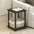 thumbnail image 2 of Furinno Simplistic End Table, Set of Two, Black Espresso/Black, 2 of 4