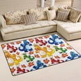 thumbnail image 2 of SKYSONIC Lightweight Soft Area Rugs Angry Dinosaurs Floor Mat for Kids Playing Room Hardwood Floor Living Room Nursery Rugs, 60x39 in, 2 of 6