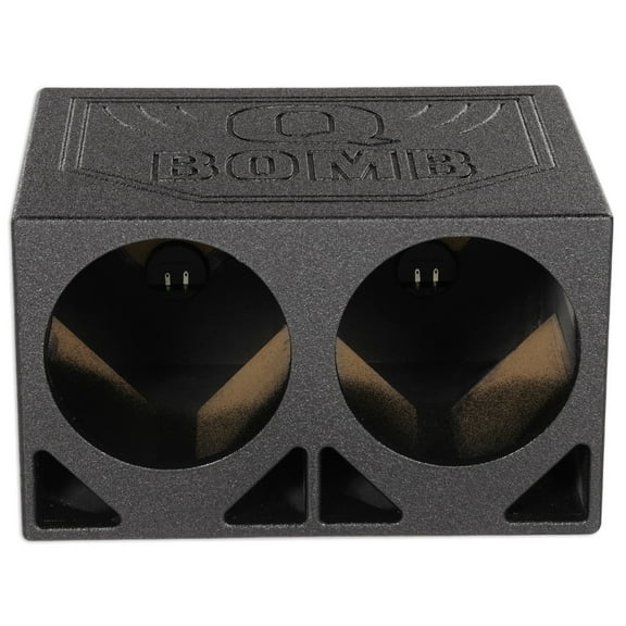 Rockville RQ10TB Dual 10" Triangle Ported 1.2 cu. ft. 3/4" MDF Sub Box Enclosure