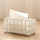 thumbnail image 5 of Cubierta de caja de pañuelos de cristal, servilletero transparente rectangular, decoración, estuche de Kleenex para tocador de baño/encimera/tocador de dormitorio/mesita de noche/escritorio/comedor, 5 of 5