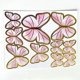 thumbnail image 1 of Adornos para tartas de mariposas con adornos para tartas de feliz cumpleaños, decoraciones para tartas de cumpleaños con mariposas en oro rosa 3D para niñas, fiestas de cumpleaños de mujeres,, 1 of 6