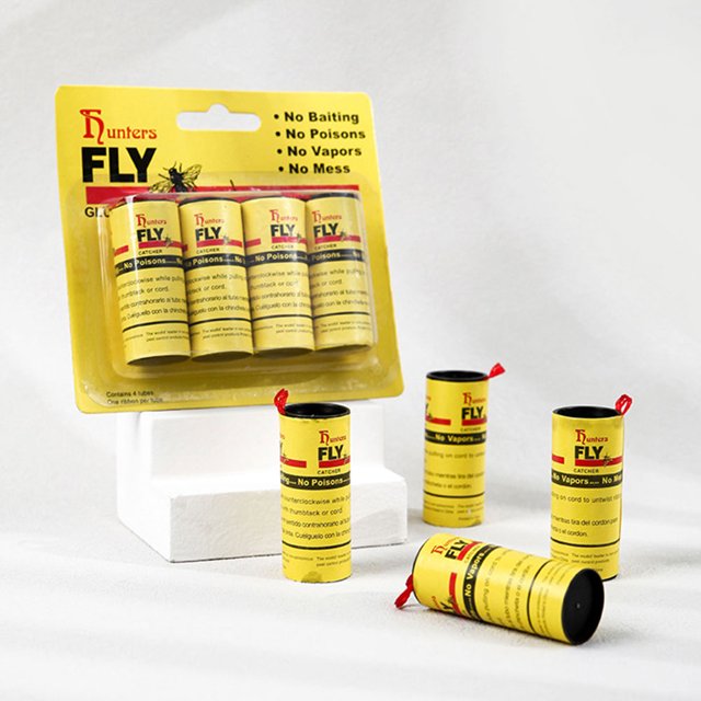 Trampa mosca desechable desechable de papel pegajoso controlador de plagas de plaga de mosca (sin pulgar)