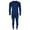 Navy, variant on Starter  Waffle Weave Thermal Long John Top and Bottom Set (Men)