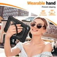 thumbnail image 3 of for iPad Mini 5th/4th Generation Case 7.9 inch 2019/2015, 360 Rotating Shockproof Cover with Stand, Handle, Shoulder Strap, Black, 3 of 7