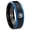 Black And Blue Step Edge, variant on Love Power Rangers Step Edge Black And Gold Tungsten Ring 10MM