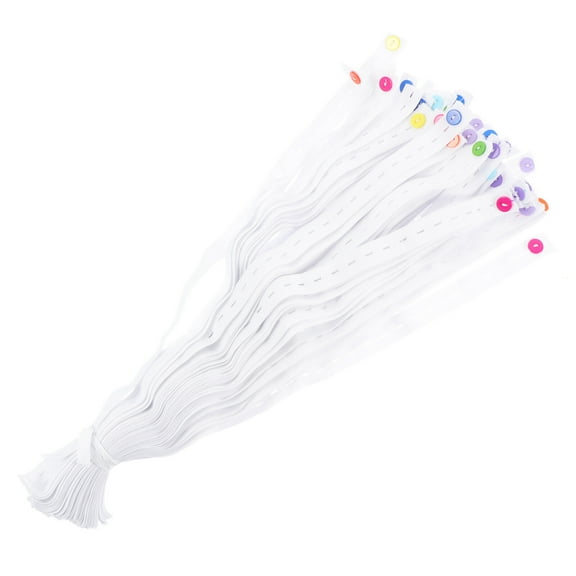 KONTONTY 50Pcs White Diaper Fastening Buckles High Elastic Adjustable Breathable Material