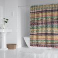 thumbnail image 2 of Yellow and Pink Geometric Boho Pattern Shower Curtain 72"x84" ,Bathroom Decorative Shower Curtains Set with 12 Hooks,Modern Waterproof Washable Shower Curtain, 2 of 6