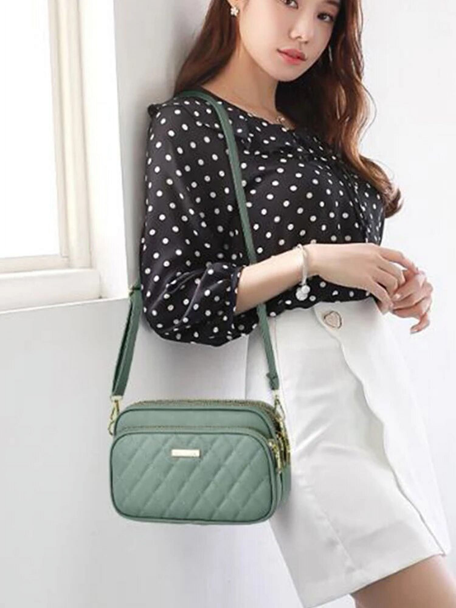 ●Fallett● Small square padded bag pink FA2303BG02PI Small Square Flap Bag Fashion Brand High Quality PU Leather