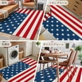 thumbnail image 6 of 2.7x5 Area Rugs, 4th of July Non-Skid Rubber Backing Large Rectangle Rugs - Living Room Bedroom Home Office, Red Stripes Independence Day Indoor Floor Mat Carpets Washable Rug, 6 of 9