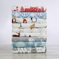 thumbnail image 4 of Great Bay Home Printed Velvet Plush Warm and Cozy Fleece Sheet Set  (Twin, Penguins), 4 of 9