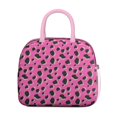 thumbnail image 2 of Insulated Lunch Bag for Women, Floral Print Oxford Fabric Lunch Box, Leakproof Thermal Cooler Tote for Work, School & Picnic, Leopard Animal Print, 2 of 5