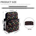 thumbnail image 6 of FUIALDOLG Christmas String Lights Print Shoulder Bags Polyester Crossbody Bags for Women, Zipper Lightweight Single Shoulder Bag, 6 of 7