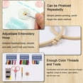 thumbnail image 2 of 3 Sets Embroidery Kit Beginners Embroidery Stitch Practice Kit 3 Sets Hand Embroidery Starter Kit with 1 Hoop Learn 25 Different Stitches for Craft Lover Adult Stitch with Embroidery Skill Techniques, 2 of 7
