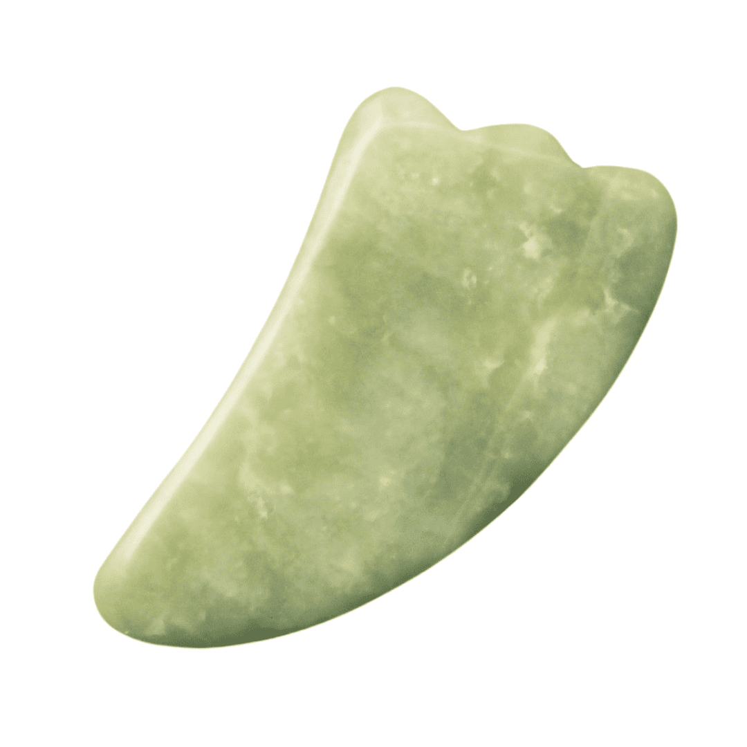 Mei Apothecary Jade Gua Sha Facial Massage Beauty Tool - Contour and Lift the Skin with facial massage