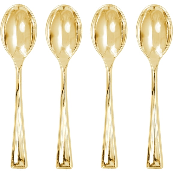 Celebrate It Gold Mini Spoons, 12 Packs: 24 ct. (288 total)