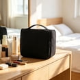 thumbnail image 4 of Leodye 1PCS Hanging Travel Wash Bag, Multifunctional Suspended Makeup Storage Pouch for Business Trips Vacation Cosmetic Sorting -7.48x6.69x2.17in, 4 of 6