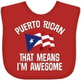thumbnail image 3 of Inktastic Puerto Rican Awesome Boys or Girls Baby Bib, 3 of 4